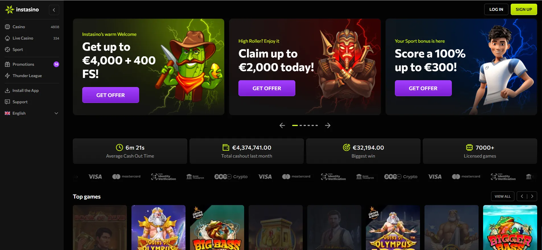 instasino-review
